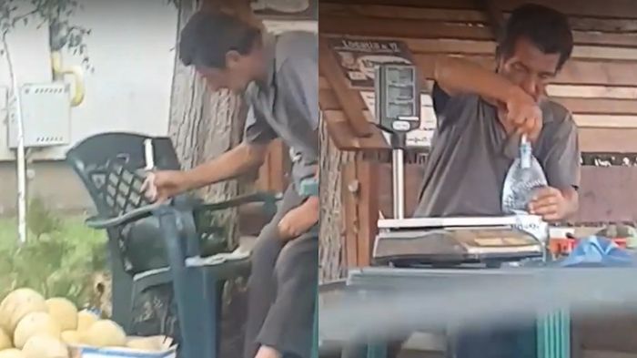 Se întâmplă în Brăila! Pepeni injectați cu apă, la colț de stradă!