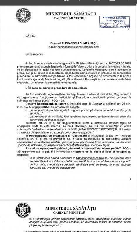 Cazul Caracal. Raportul controlului la IML, publicat: ”Nu au fost încălcate procedurile de lucru”