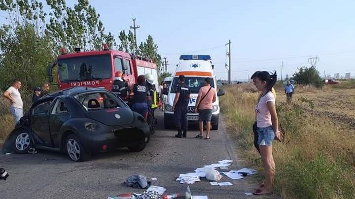 Accident grav, în Argeș: un mort, după ce mașina s-a răsturnat. Polițiștii, șocați: cine era victima