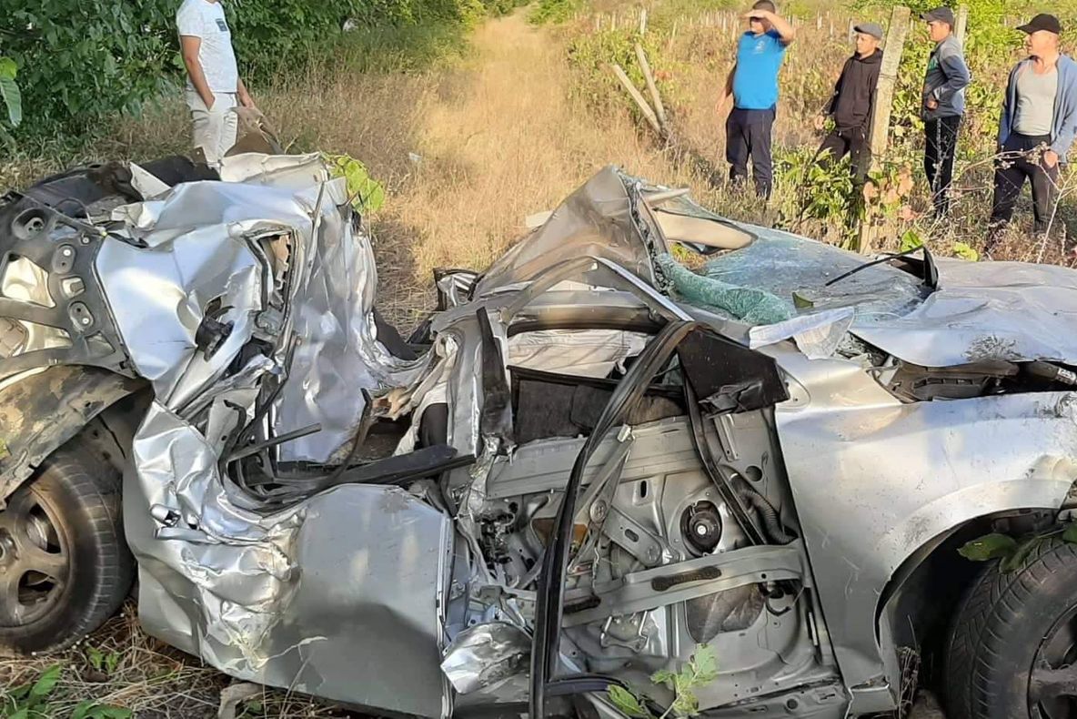 Mașina s-a încolăcit în jurul copacului, dar când au ajuns, salvatorii au avut un șoc