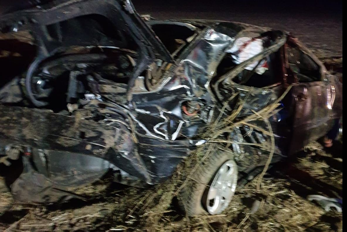 FOTO VIDEO| Accident mortal la Medgidia. Mașină făcută praf