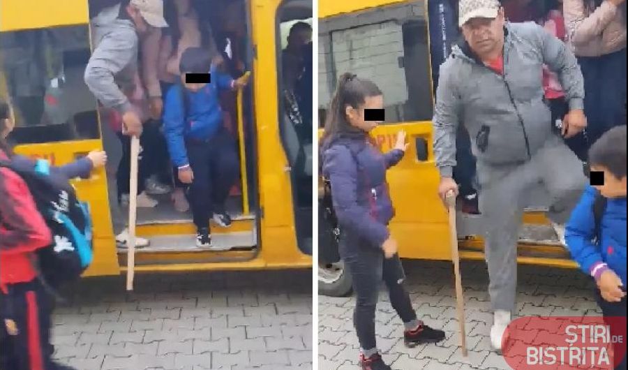 Un individ înarmat cu toporul, la bordul unui microbuz școlar. Cum s-a încheiat povestea