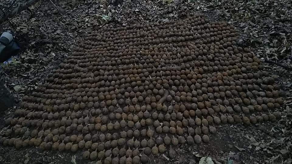 Peste 1.000 de grenade neexplodate din Primul Război Mondial, descoperite în Vrancea!