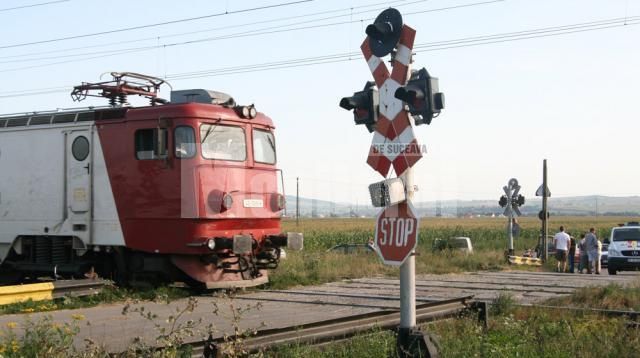 Accident feroviar în stația Crivina. Un bărbat s-a arucat în fața trenului