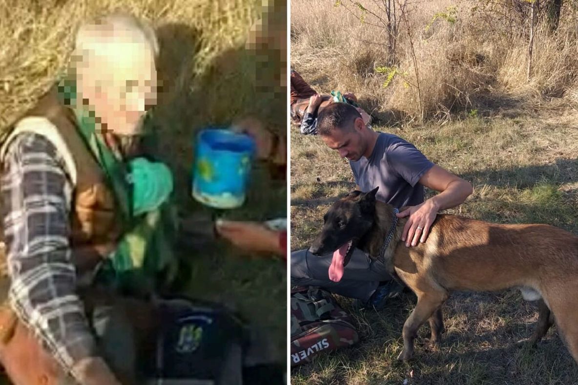 Bătrân dispărut, găsit cu ajutorul lui Axi - câinele polițist