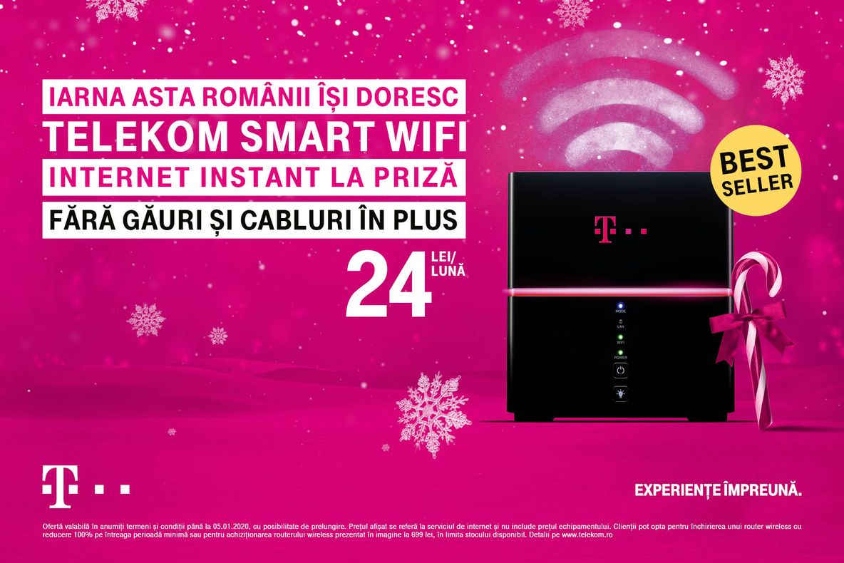 Telekom, oferta de iarnă: Smartphone-uri la 0 euro, televiziune cu 50% reducere, HBO gratuit un an (P)