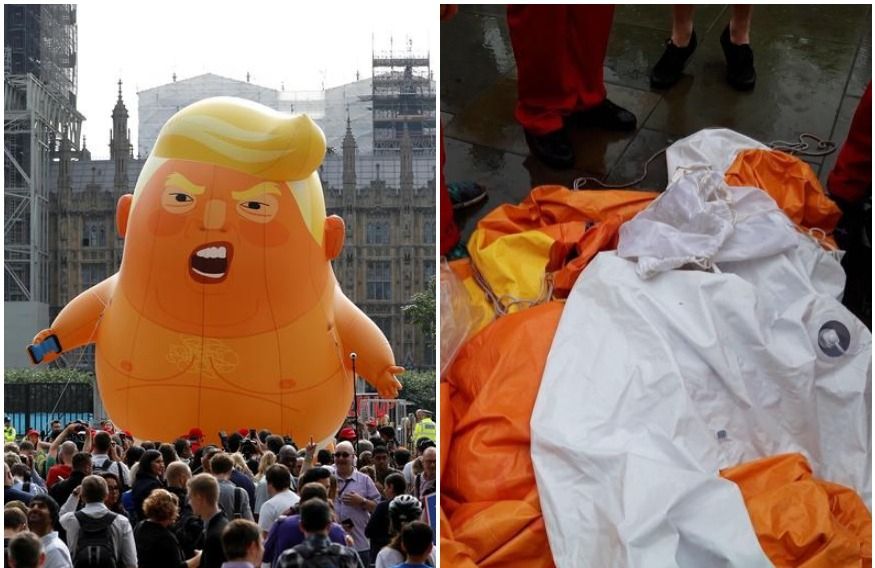 Baby Trump a fost "înjunghiat"!