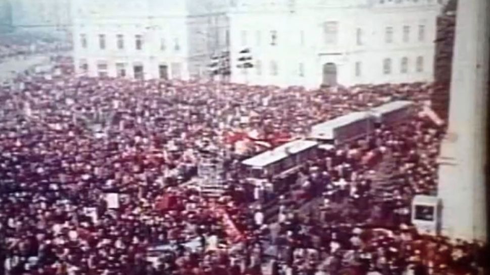 21 decembrie 1989 | Imagini din alt unghi cu spargerea mitingului, la ultimul discurs al lui Nicolae Ceaușescu