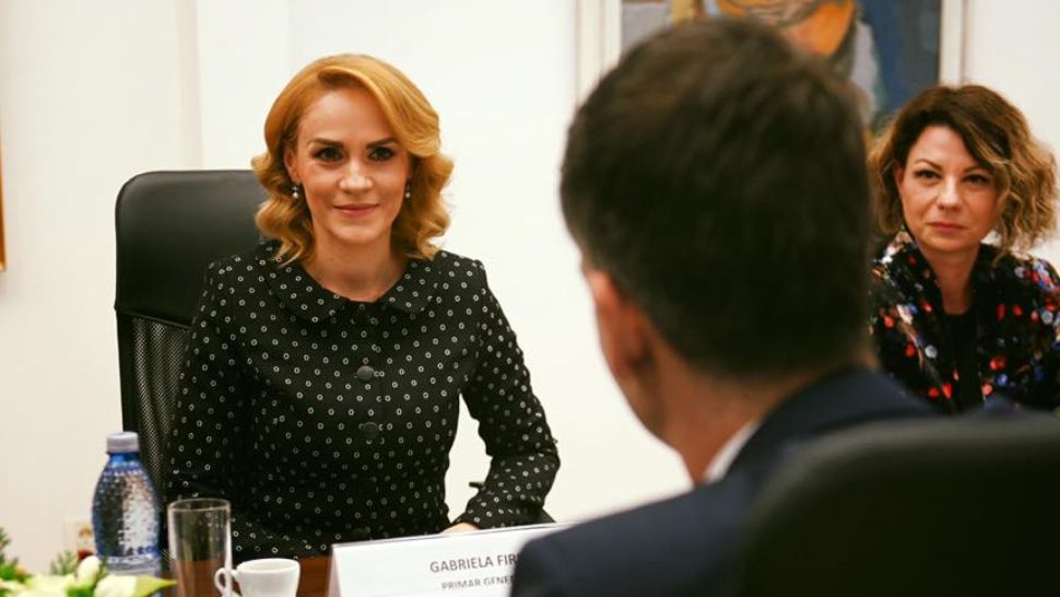 Gabriela Firea a primit vizita primarului Atenei. Ce proiect a prezentat primarul Capitalei