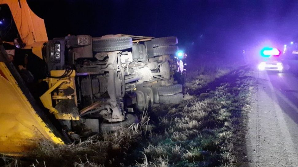 Accident cumplit în Ialomița. Un utilaj de deszăpezire s-a răsturnat