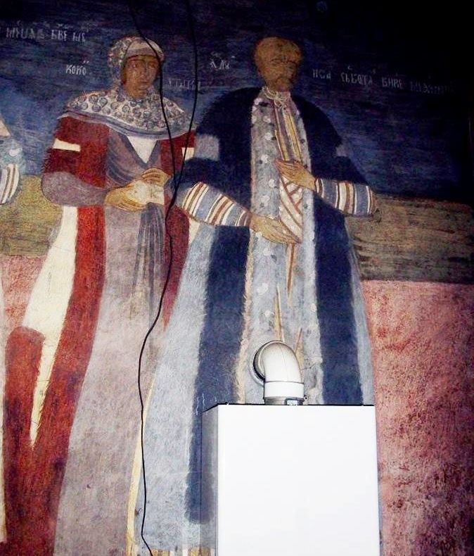 "Dorel" a distrus o pictură veche de 200 de ani dintr-o biserică