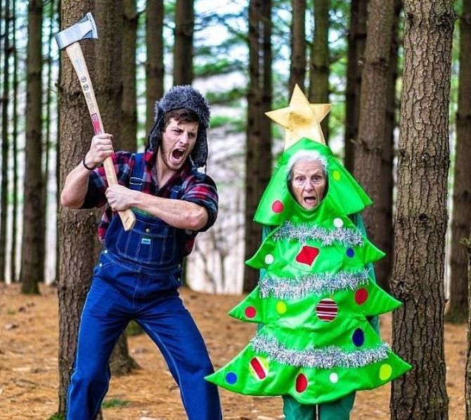 FOTOGRAFII amuzante cu bunica și nepotul 