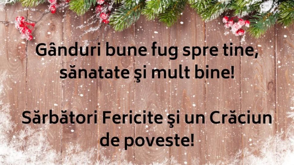 Mesaje, felicitări și urări frumoase de Crăciun: Sărbători Fericite!