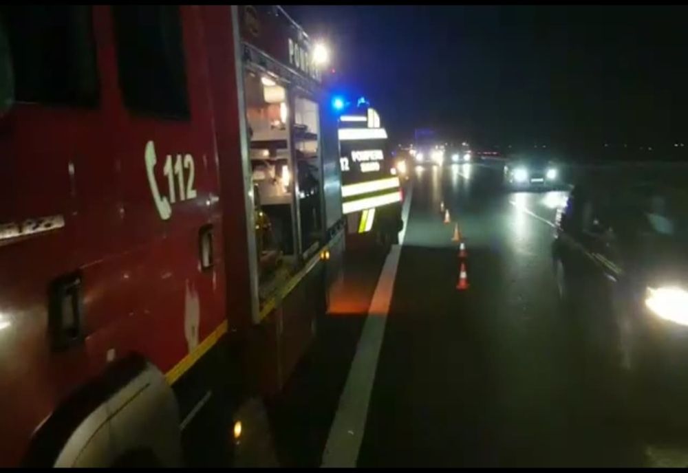 VIDEO Accident mortal pe A 1! Pieton sfârtecat de mașină