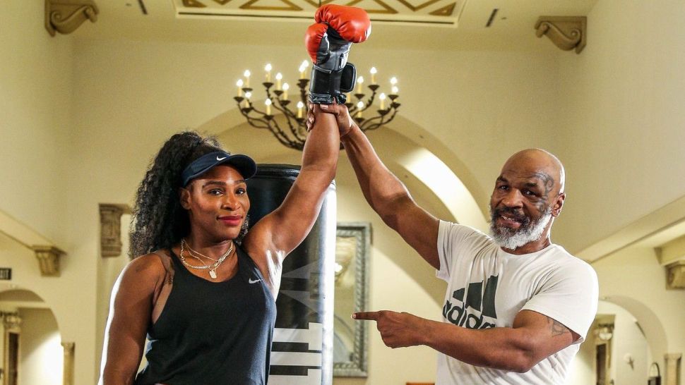 VIDEO Duelul titanilor. Serena Williams "l-a luat la pumni" Mike Tyson!