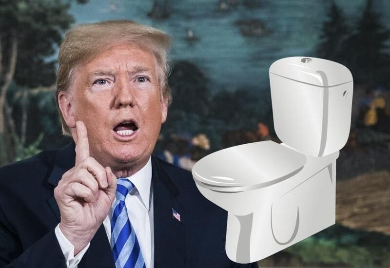 Donald Trump, îngrijorat de apa din bazinul de WC
