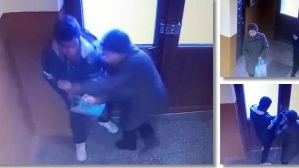 VIDEO - Femeie de 78 de ani, talharita in scara blocului