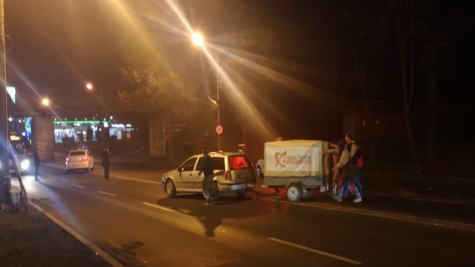 Trei mașini implicate într-un accident 