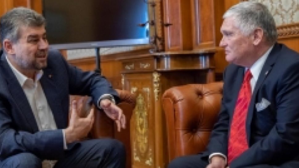Marcel Ciolacu, întâlnire cu ambasadorul SUA la București