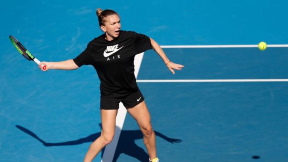 FOTO | Simona Halep a efectuat primul antrenament la Melbourne
