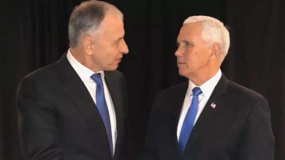 Mircea Geoană, întrevedere cu vicepreședintele SUA, Mike Pence 