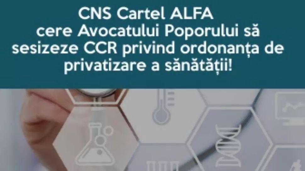 Cartel ALFA sesizează DNA pe OUG de „privatizare a sănătații publice” 