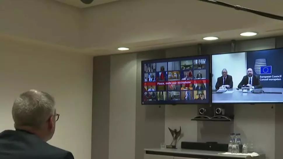 Pandemia COVID-19, analizată, marți, de liderii statelor membre UE, prin videoconferință