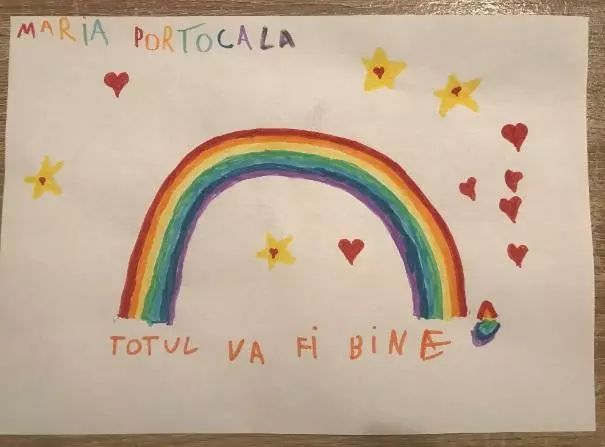 #stauacasa. Copiii aduc culoare și speranță orașului: "Totul va fi bine!" 