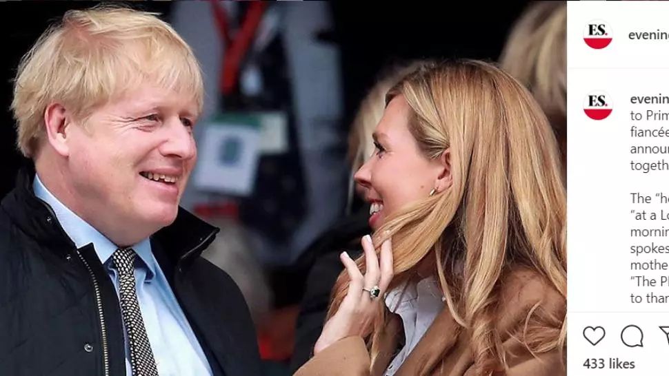 Logodnica premierul britanic, Boris Johnson, a născut un băiețel
