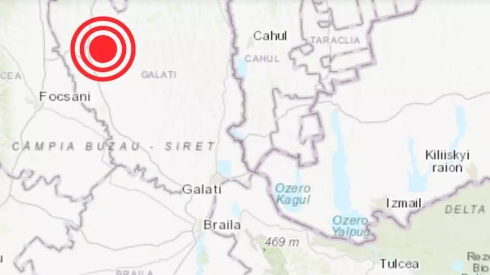 Cutremur puternic, de 5 pe Richter, în  județul Galați