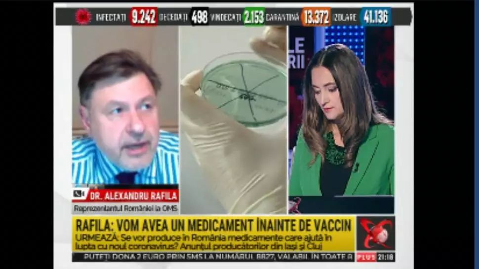 Alexandru Rafila, la Realitatea PLUS: „OMS recomandă ca relaxarea măsurilor să se facă în mod progresiv”