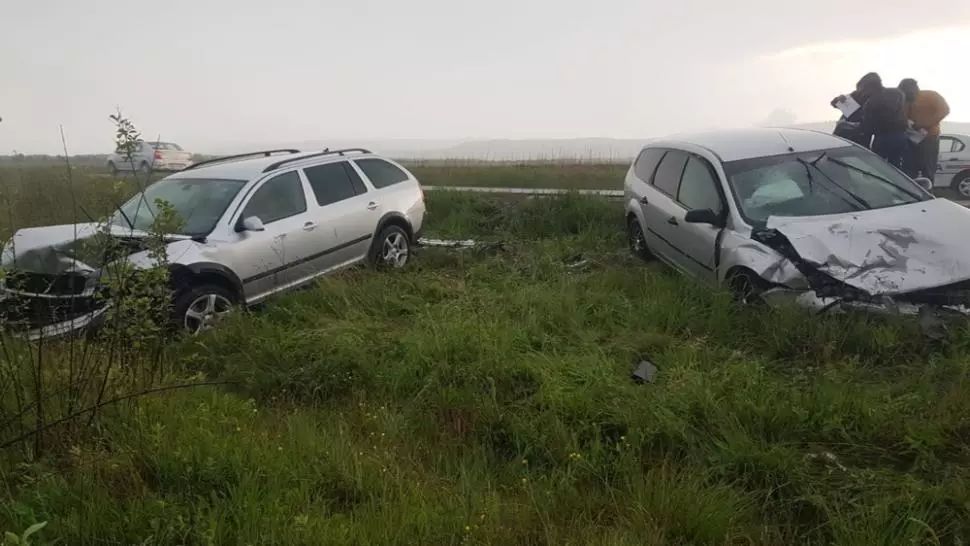 Sibiu: Accident pe DN1, în apropiere de Scoreiu. Patru persoane, rănite