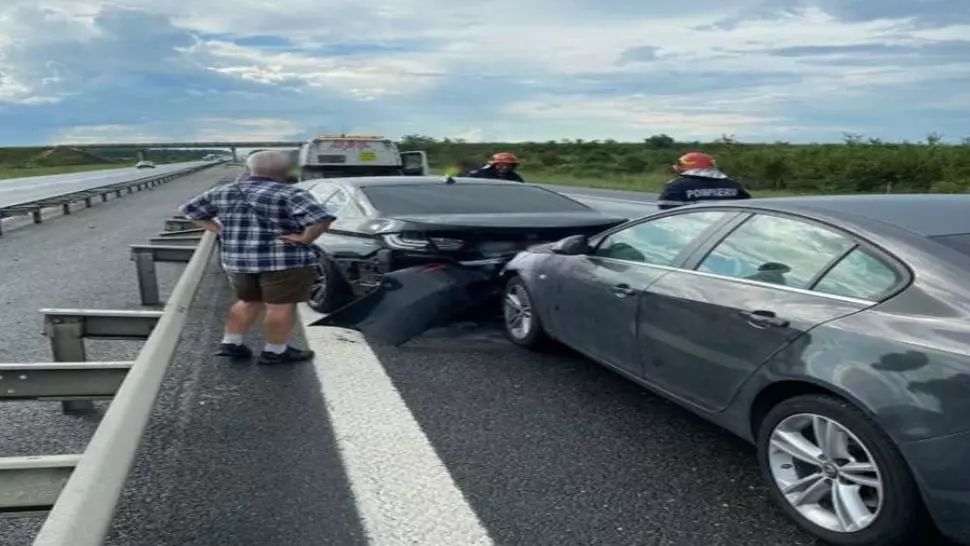 Tamponări în lanț pe Autostrada A1 din cauza condițiilor meteo nefavorabile