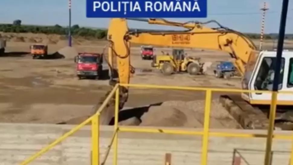 VIDEO Percheziții la 17 balastiere din județele Arad și Bihor. Ce caută polițiștii și procurorii