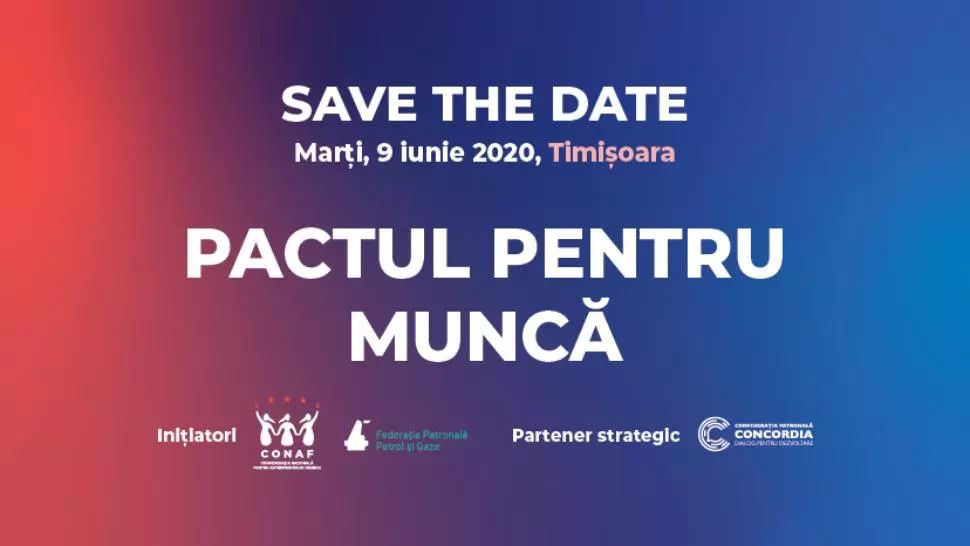 CONAF: Conferințele "Pactul pentru muncă" vor continua și în 2020. Împreună reconstruim România