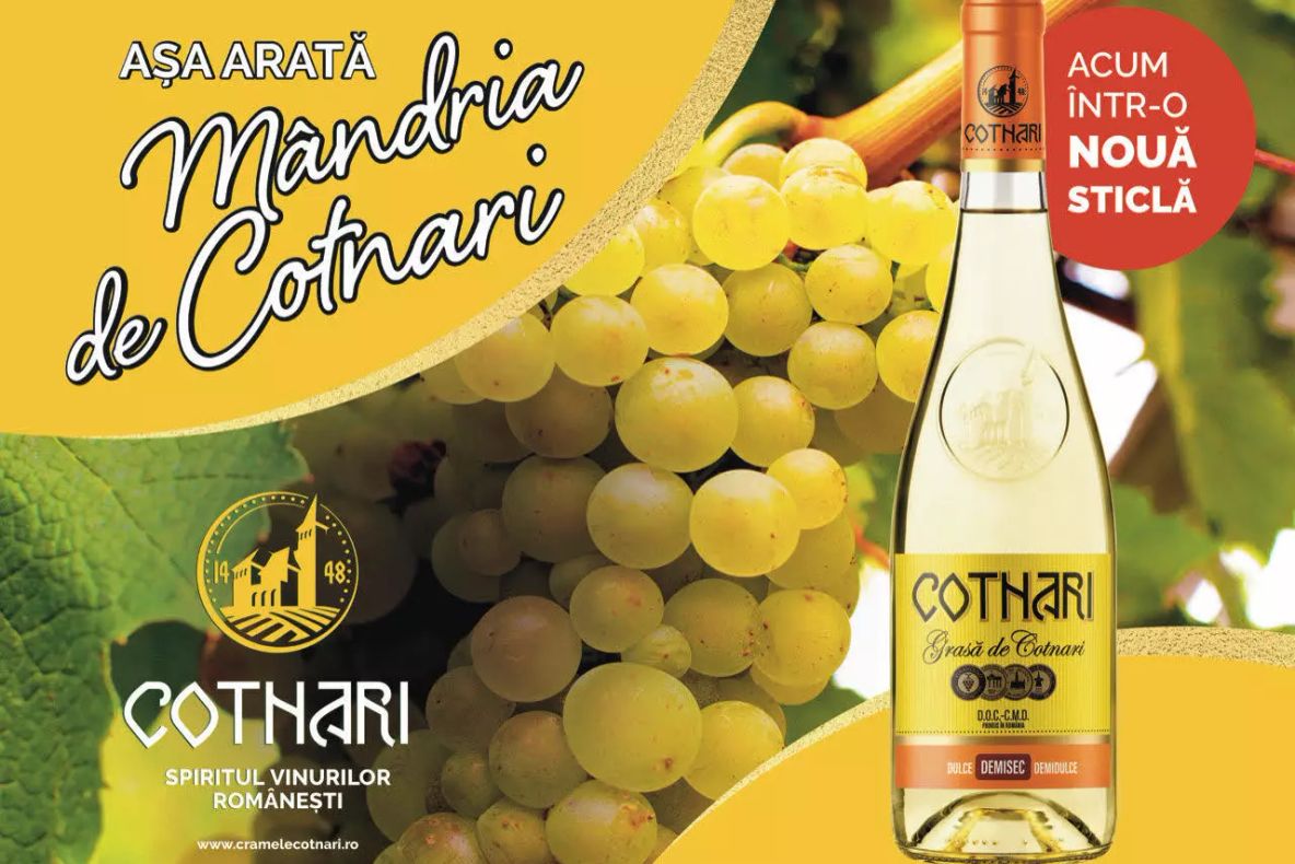 COTNARI își rebranduiește gama-fanion susținută de Grasa de Cotnari și lansează un nou vin roze (P)