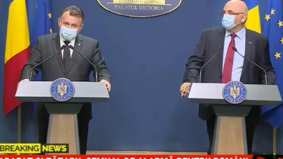Arafat și Tătaru, declarațiile momentului! Guvernul a schimbat legea carantinării. 550 de infectați s-au EXTERNAT din spital