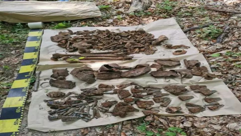 Descoperire șocantă la Soveja. Muniție și oseminte umane, vechi de 100 de ani