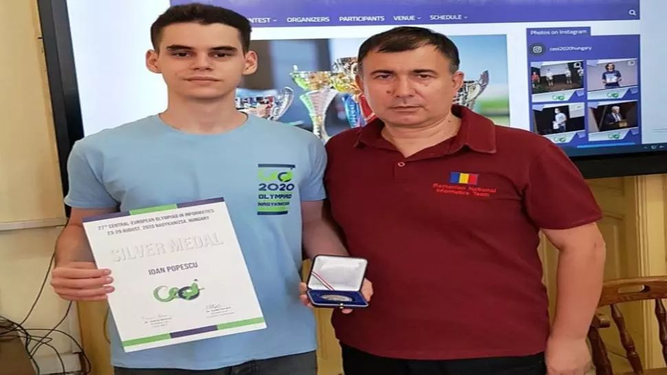Medalie de argint la Olimpiada Central Europeană de Informatică, obținută de un elev de la Colegiul „Vladimirescu” din Tg. Jiu