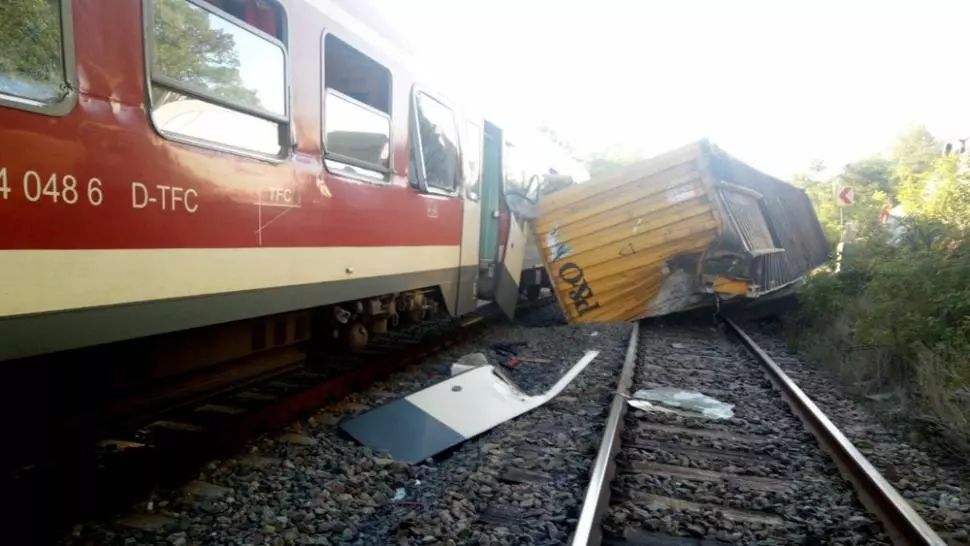 FOTO Accident feroviar în Cluj! Traficul a fost blocat