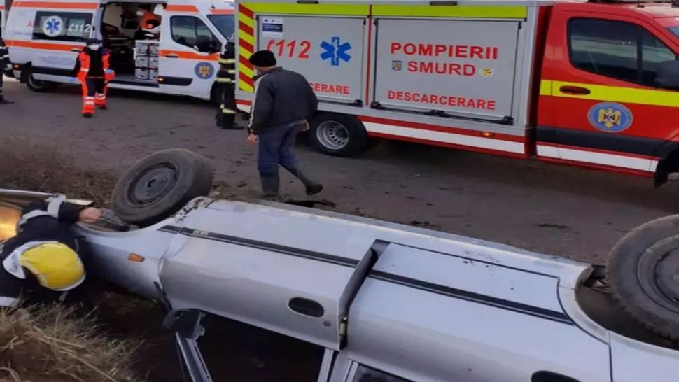 Accident în Teleorman. Două persoane, încarcerate