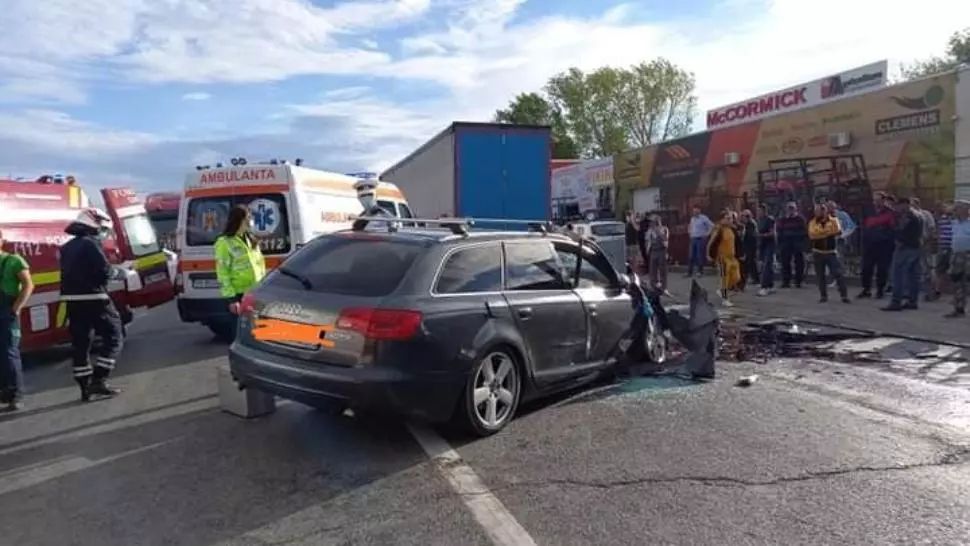 VIDEO Momentul accidentului de ieri, de pe centura Focșaniului, în urma căruia un tânăr și-a pierdut viața