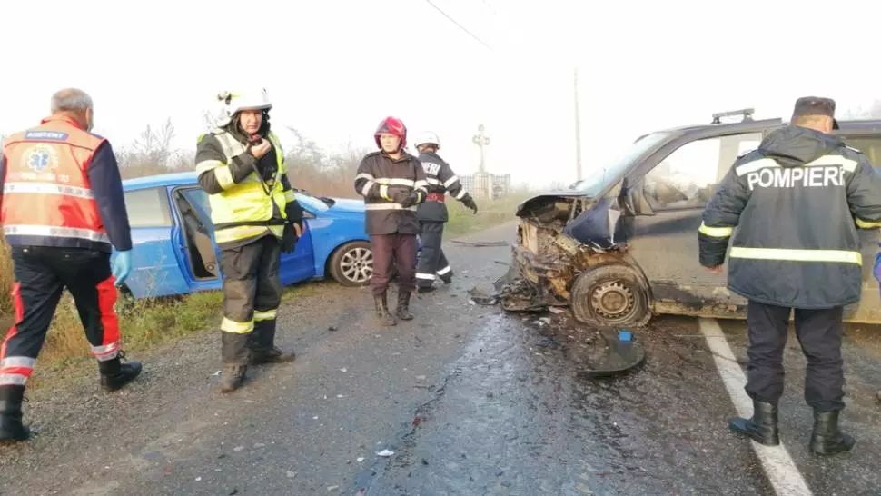 Accident grav, în Bistrița-Năsăud: 3 victime, după un impact catastrofal 
