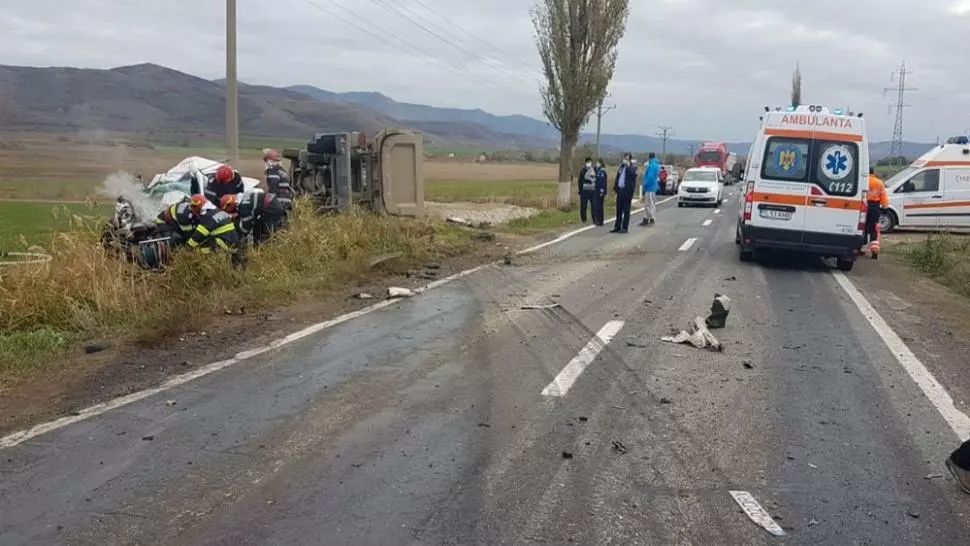 Accident teribil în județul Tulcea. Un mort și un rănit grav