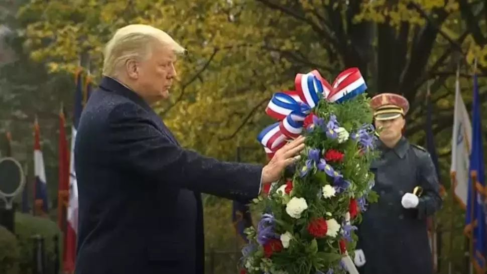 Prima apariție publică a lui Donald Trump după alegerile prezidențiale din SUA: Reacția președintelui în funcție - VIDEO