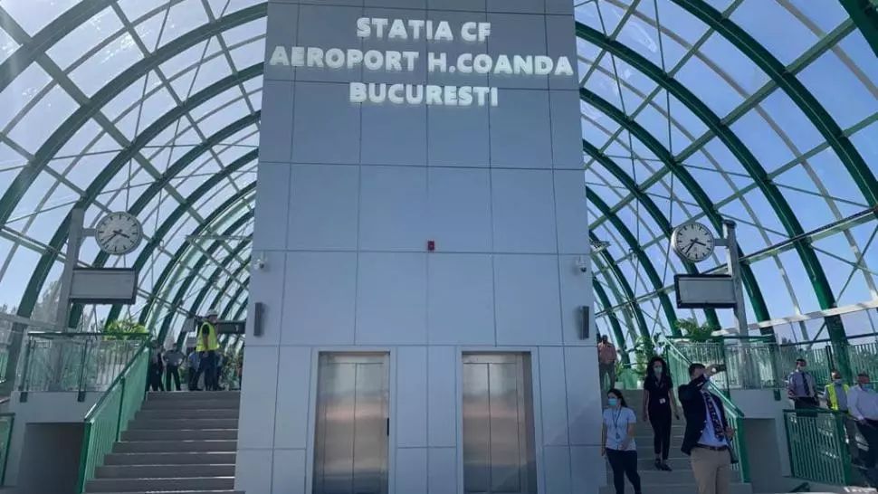 FOTO/ Lucian Bode: Trenul spre Aeroportul Otopeni va circula începând din 13 decembrie. Cât va fi prețul unei călătorii