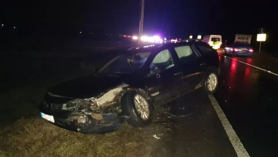 Polițist rănit într-un accident rutier, în ziua de Crăciun