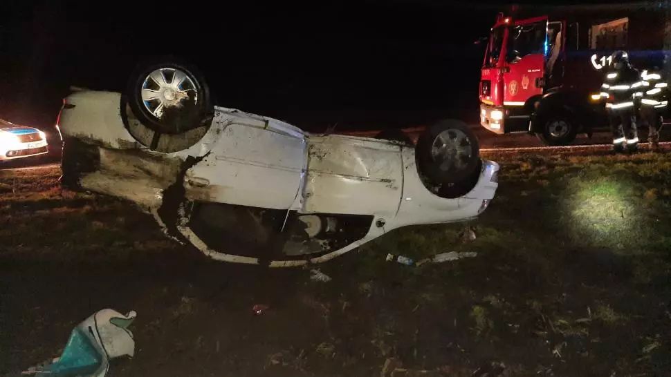 Accident în Teleorman: O femeie în vârstă de 65 de ani s-a răsturnat cu mașina - FOTO
