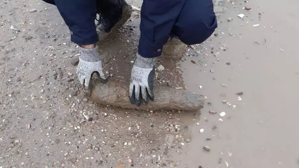 Trei proiectile neexplodate, descoperite de muncitori pe banda rulanță de la o balastieră din Vrancea