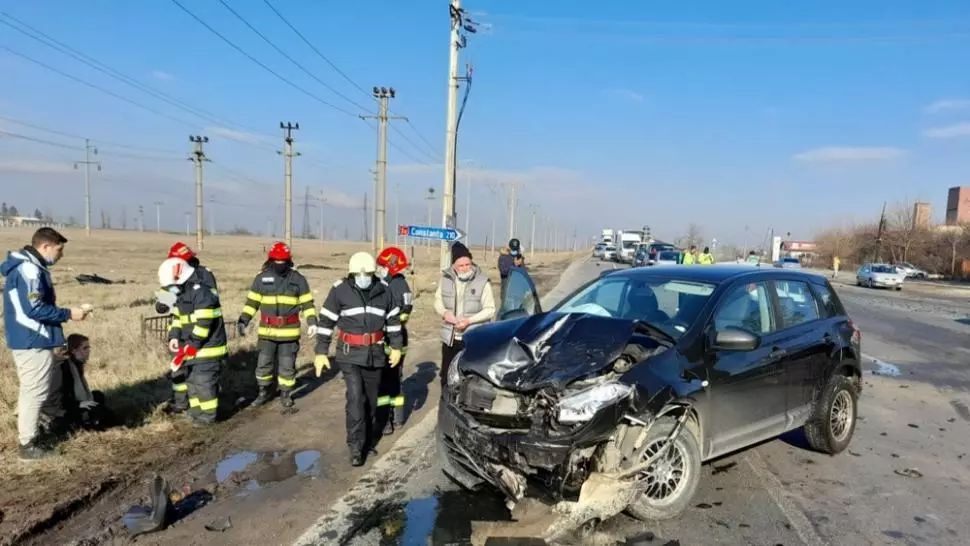 Accident ÎN LANȚ cu cinci victime în Slobozia